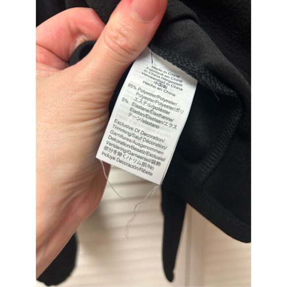 Madewell Texture & Thread Crepe Wrap Top, Black Blouse, Sz Small, MSRP $49 - Picture 7 of 8